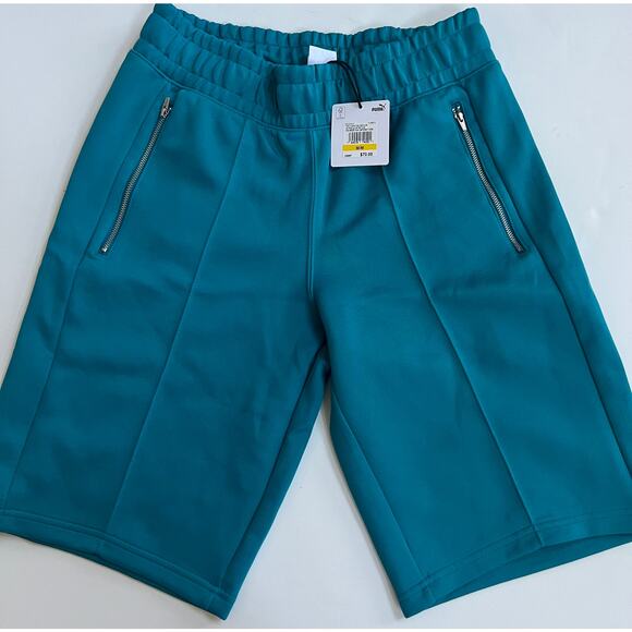Puma x TMC Nipsey Hussle Way Bermuda Shorts Teal Blue Men 531215 01 Size M. - Picture 1 of 9